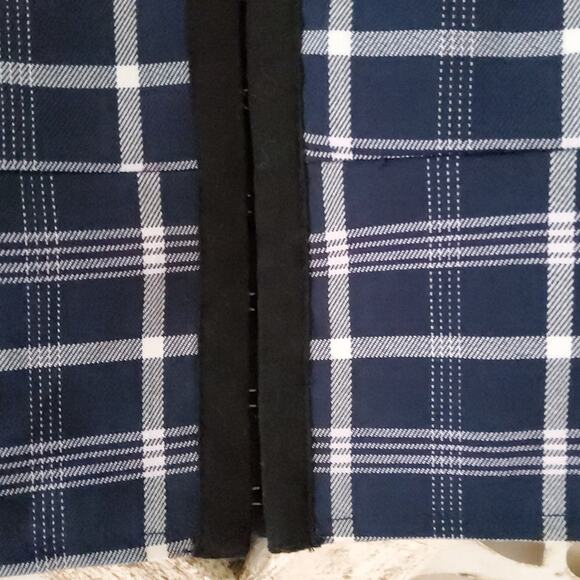 BP Nordstrom Women's Plus Size Hook & Eye Corset Crop Top in Plaid - Picture 4 of 7